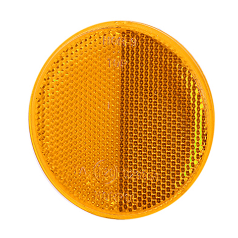 Reflector orange dia.78mm screw